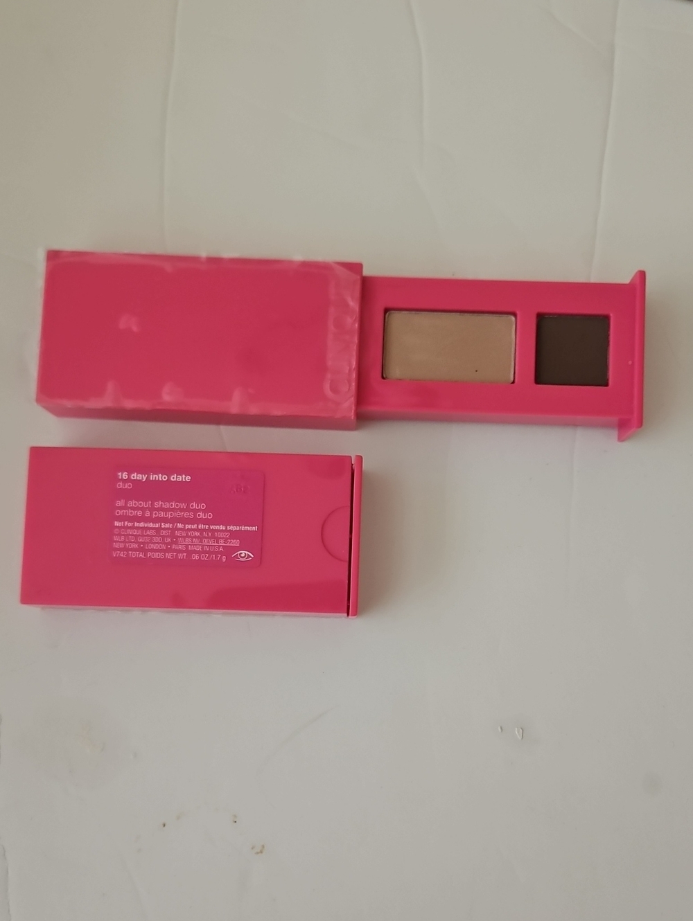2 x Clinique All About Shadow Duo Eyeshado Mini Palette - 16 Day Into Date Duo